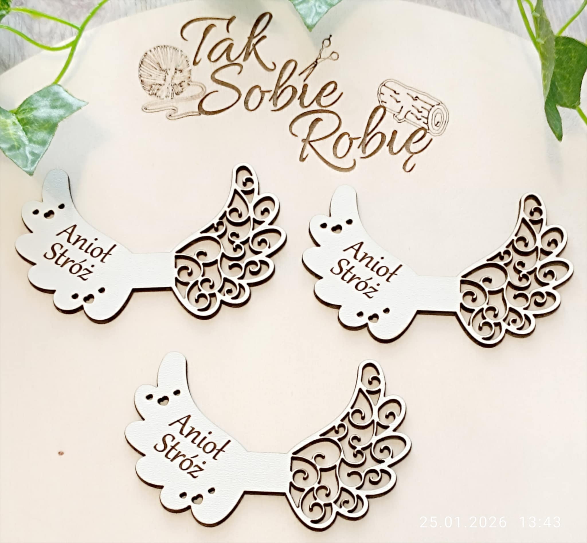 006 Skrzydełka do makram ok.8x5,5cm