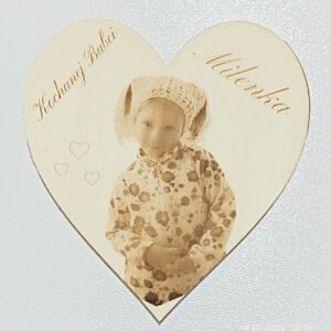 Magnes ze zdjęciem grawerowanym