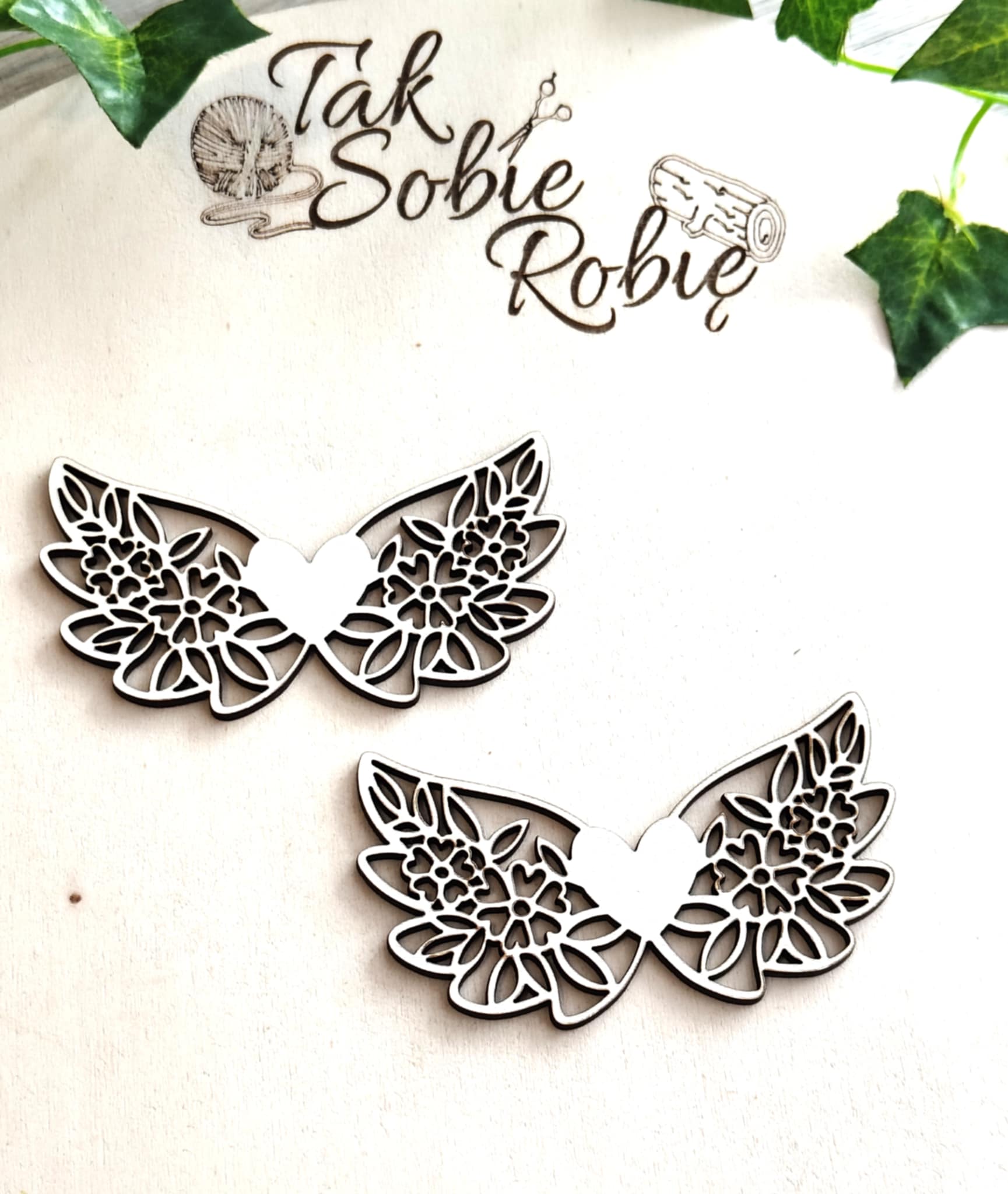 050 Skrzydełka do makram ok.10x5,5cm