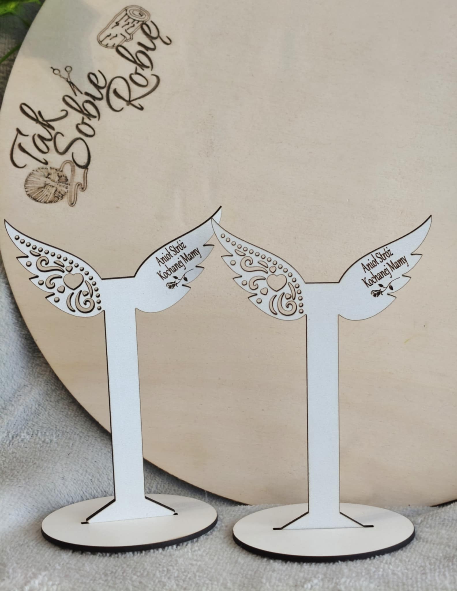 060 Stojące skrzydełka do makram DLA MAMY z HDF OK.10X15CM