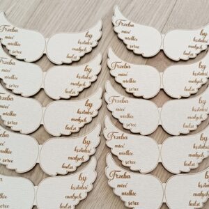137 Skrzydełka do makram DLA NAUCZYCIELA ok.10x5cm