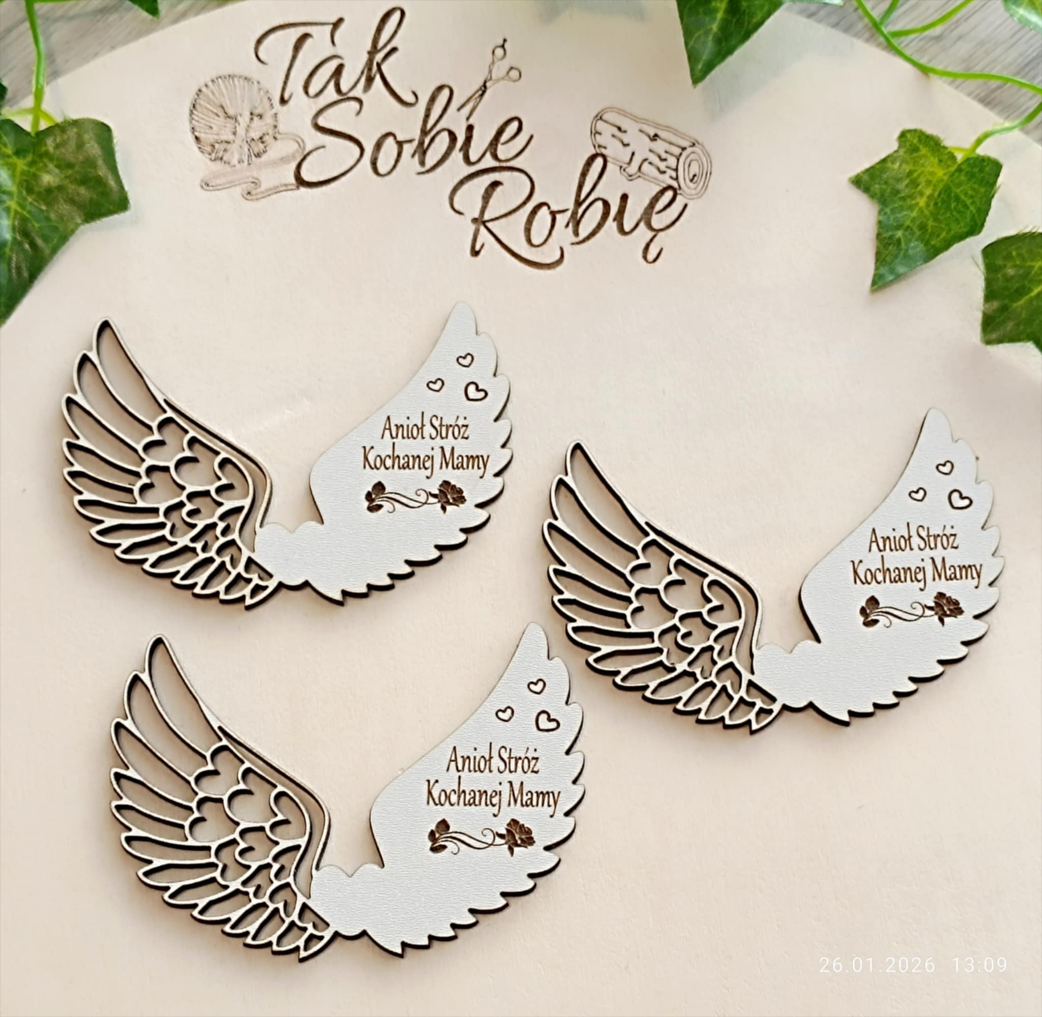 002 Skrzydełka do makram ok.8x6cm