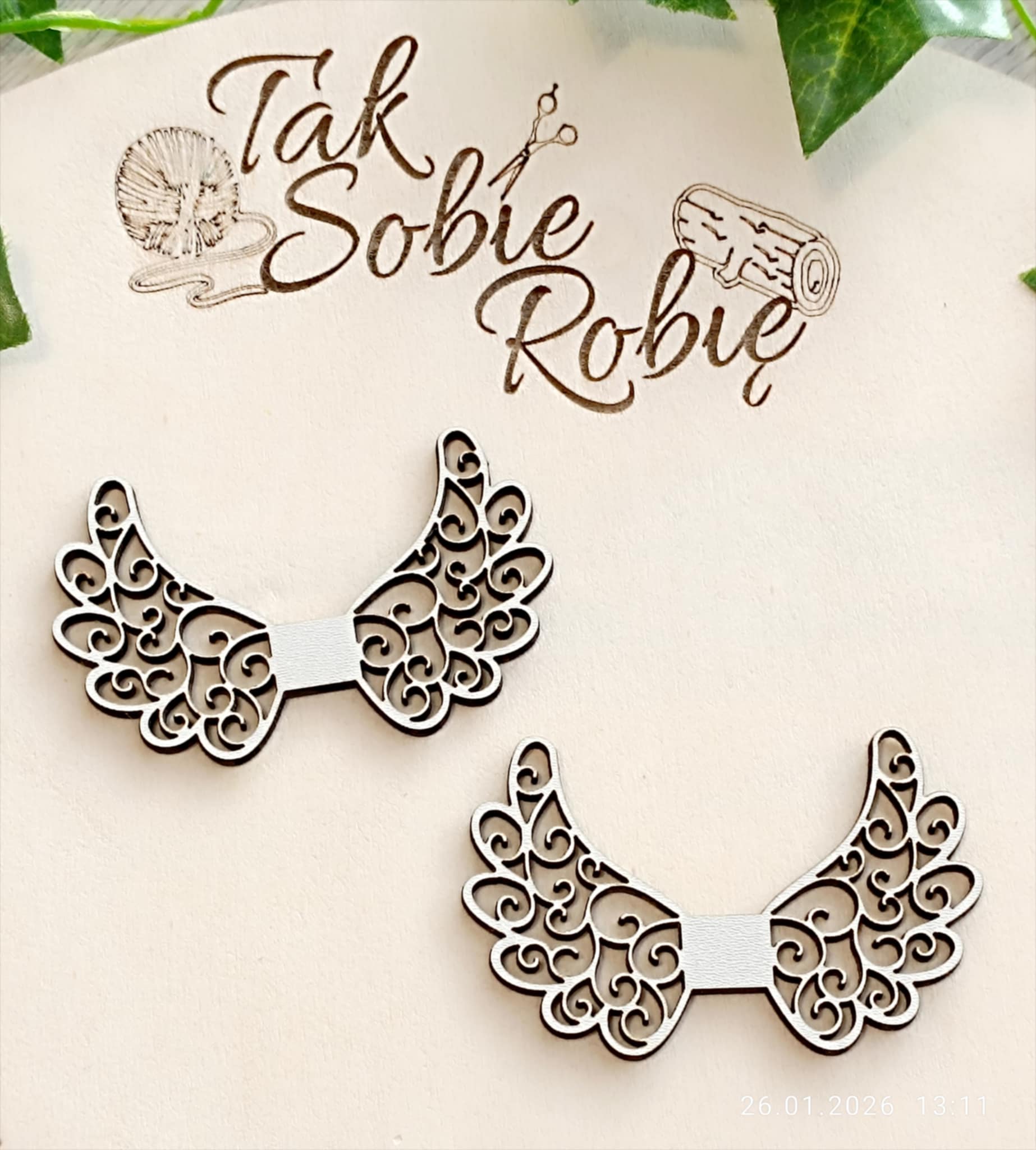 024 Skrzydełka do makram ok.10x6,5cm