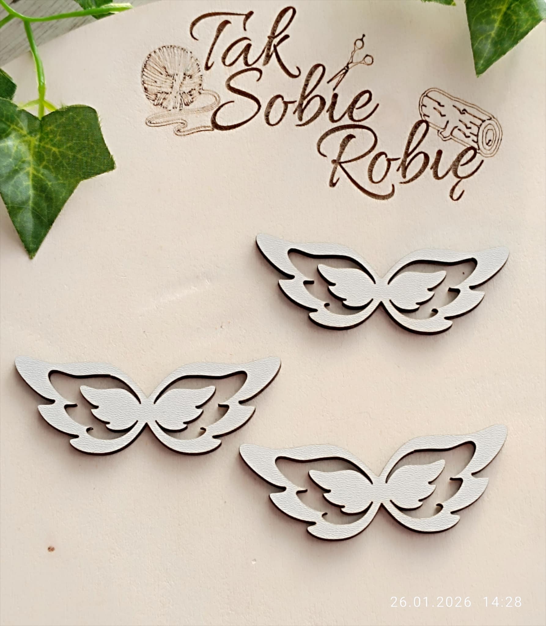 038 Skrzydełka do makram ok.8x3cm