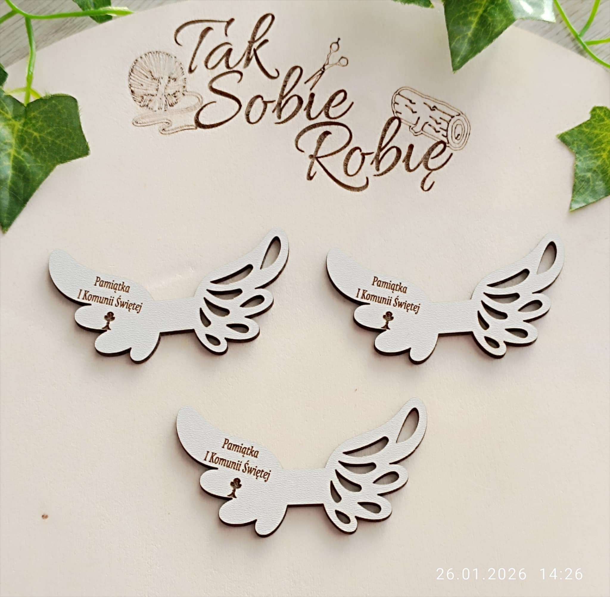 040 Skrzydełka do makram ok.8x4.5cm