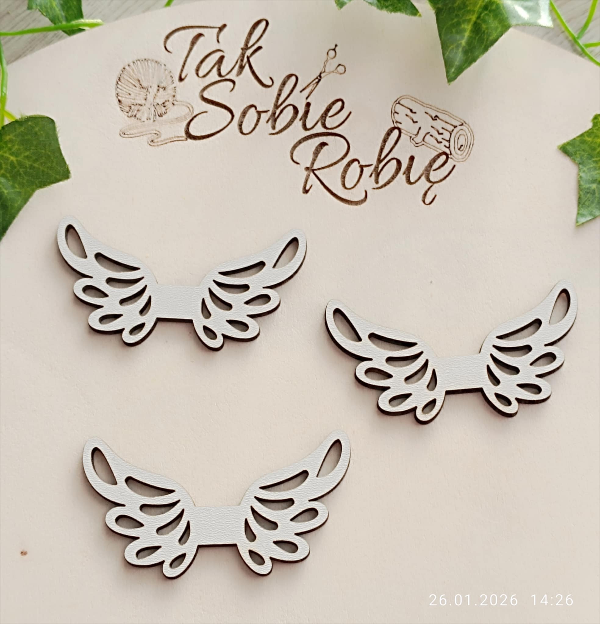 041 Skrzydełka do makram ok.8x4.5cm