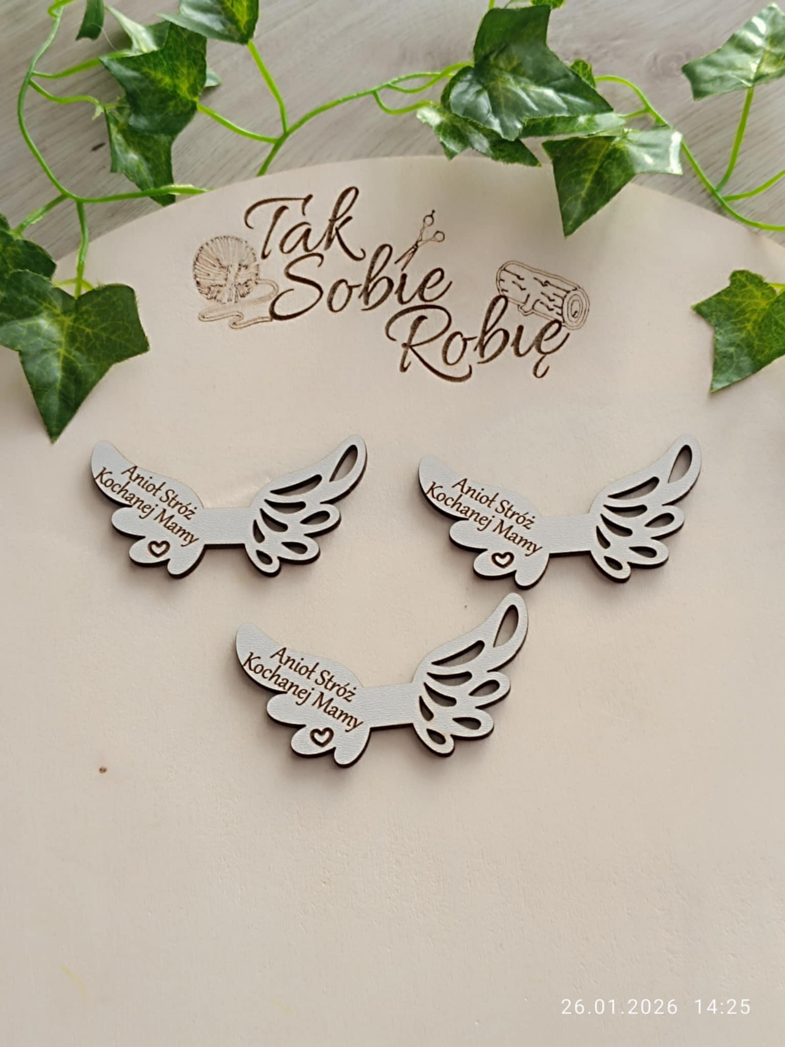 042 Skrzydełka do makram ok.8x4.5cm