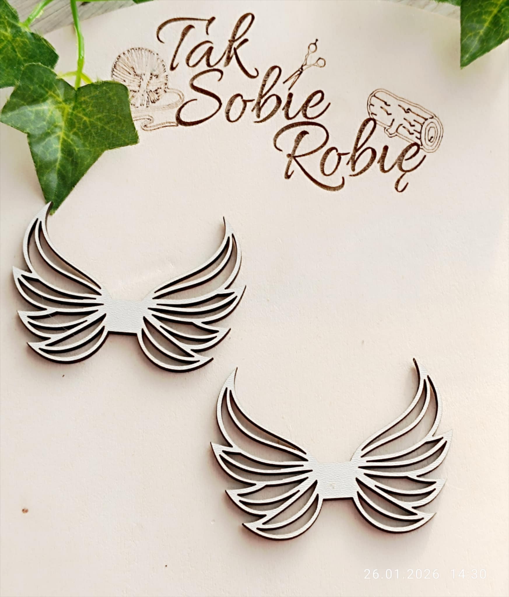 048 Skrzydełka do makram ok.8x6cm