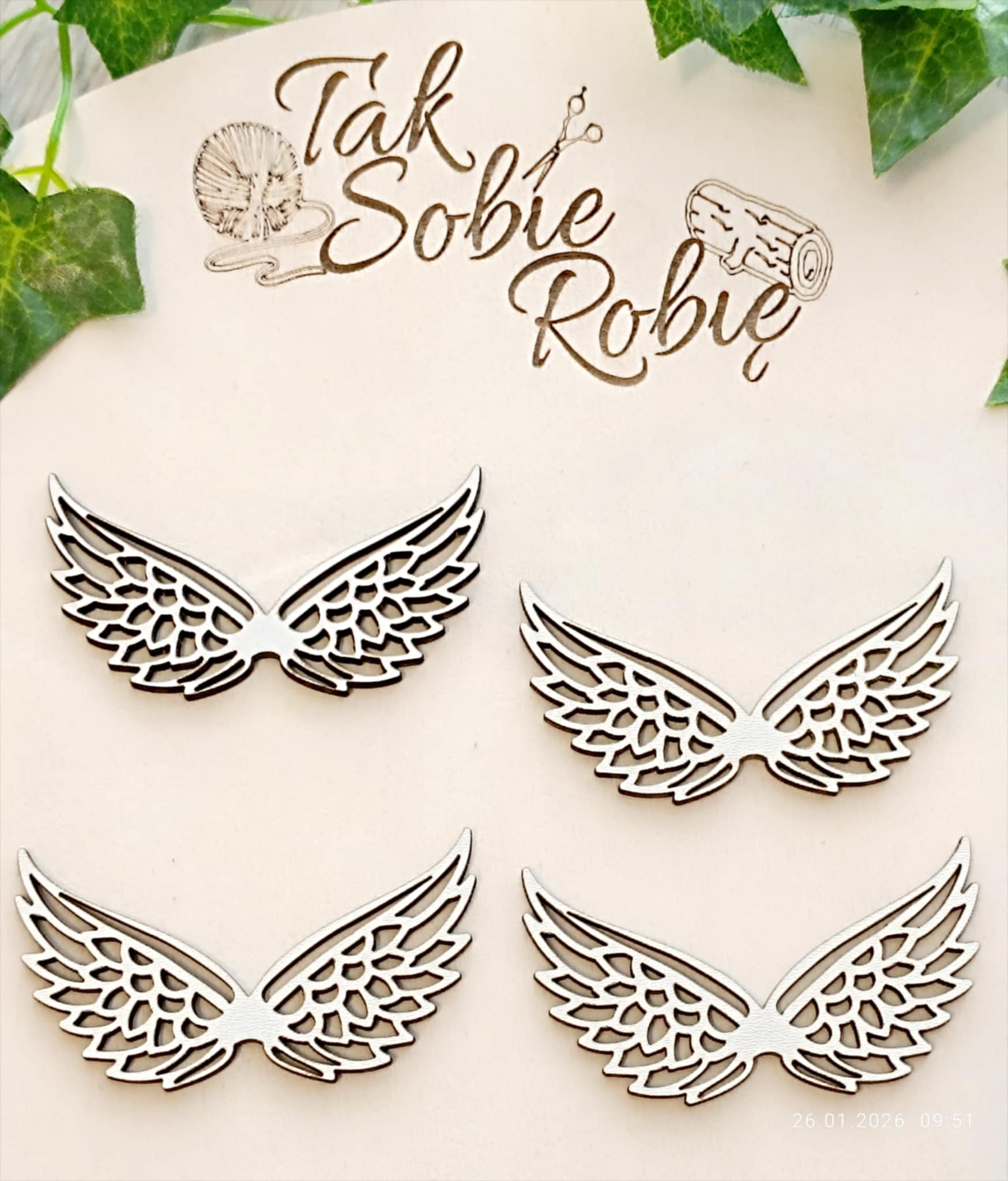 020 Skrzydełka do makram ok.10x5cm