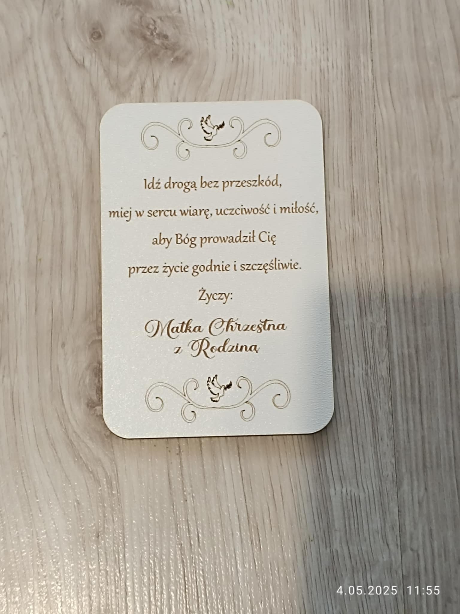 140 TABLICZKA DO MAKRAMY RODZINA z HDF OK.6x10cm
