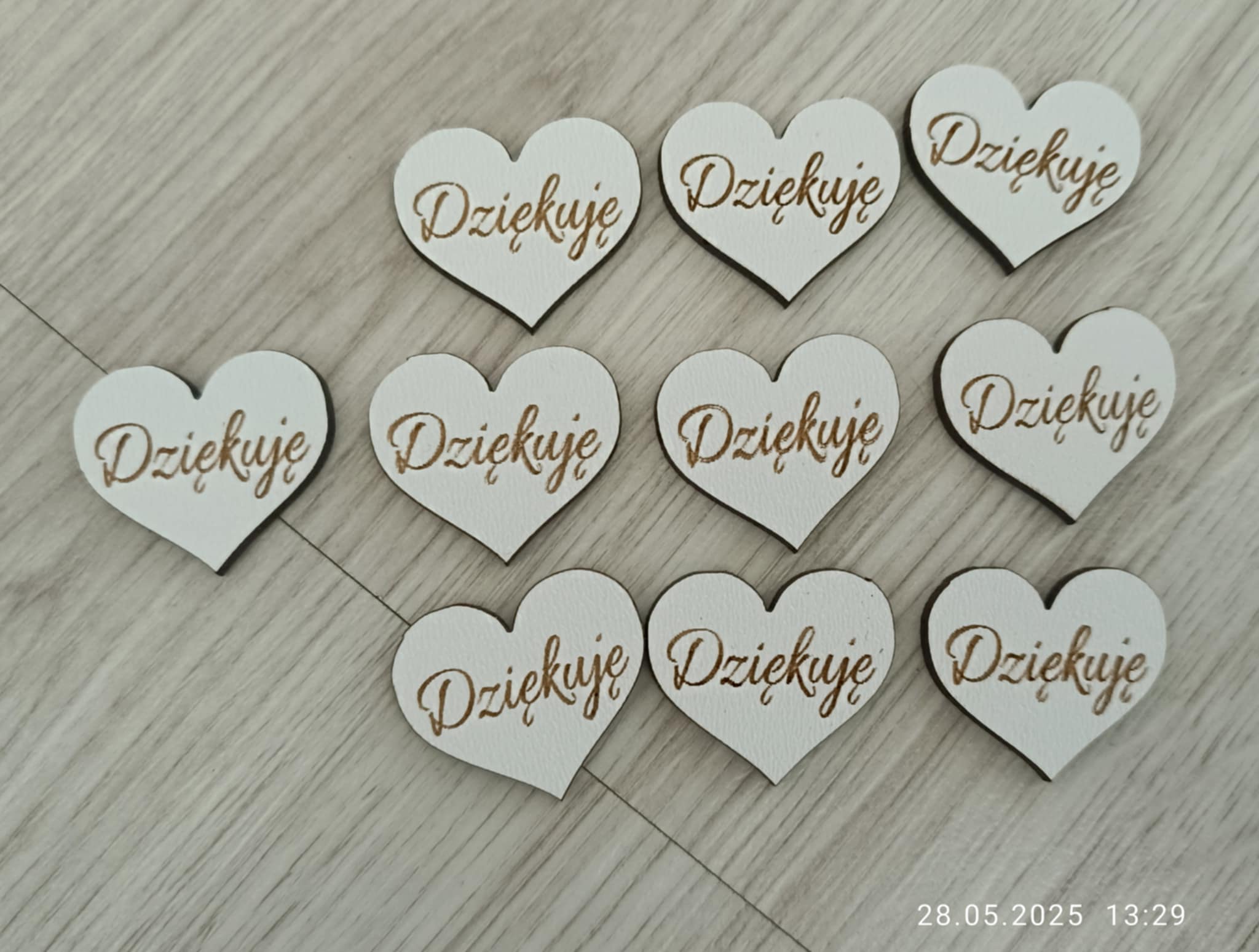 104 SCRAPKI Dziękuję DO MAKRAMY z HDF OK.3CM