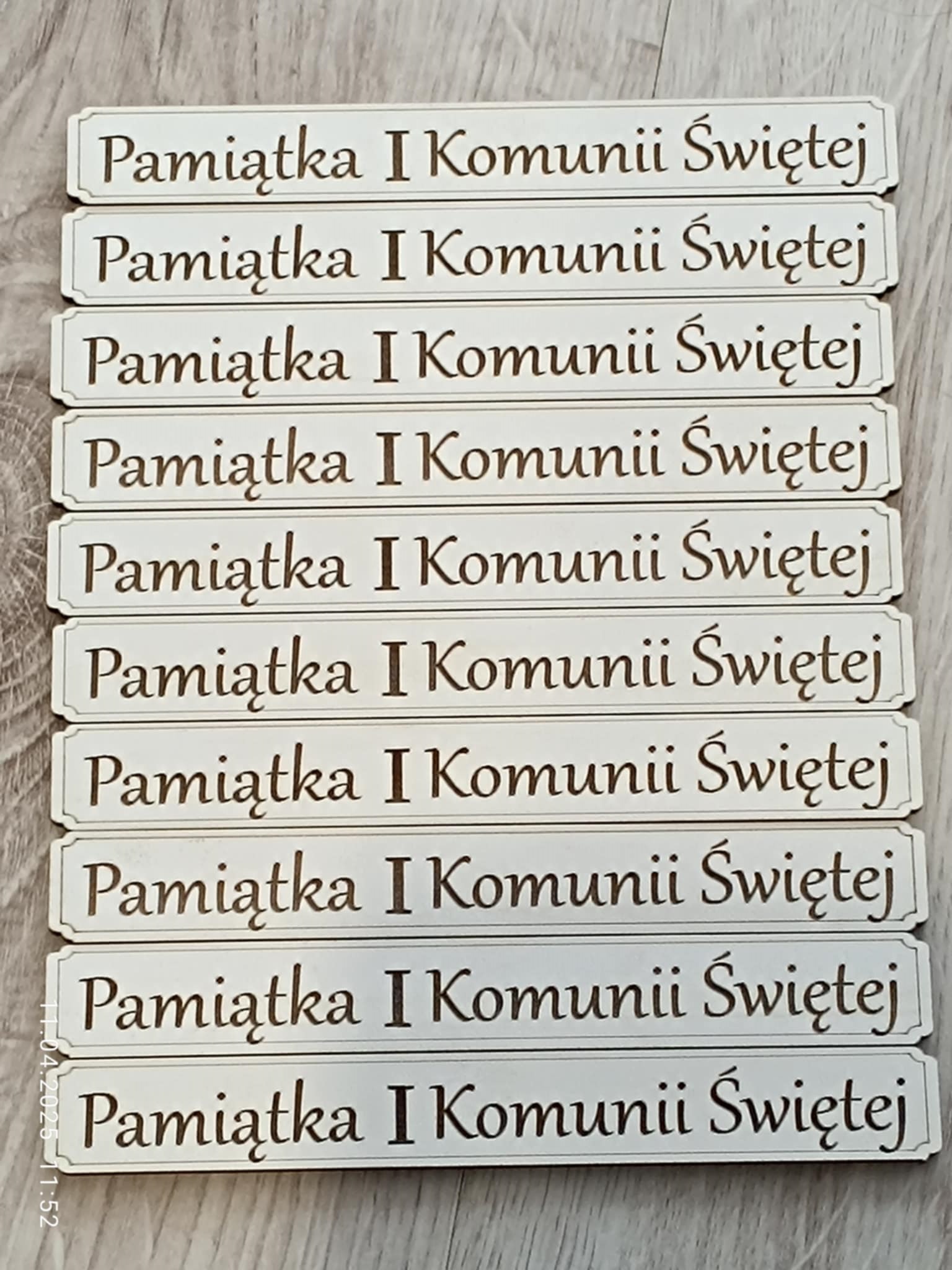 113 TABLICZKA DO MAKRAMY PAMIĄTKA PIERWSZEJ KOMUNII ŚWIĘTEJ z HDF OK.12x2