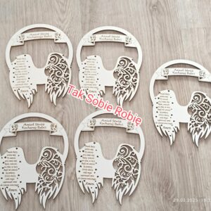 128 OBRĘCZ DO MAKRAMY KOCHANEJ BABCI Z MODLITWĄ z HDF SREDNICA 14CM