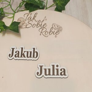 082 DOWOLNE IMIĘ z HDF OK.8X3,5